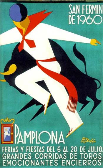 Official Poster of San Fermín 1960