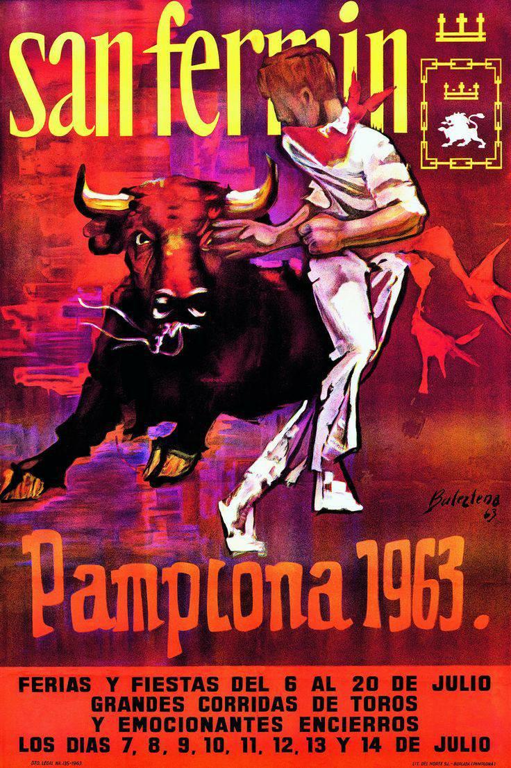 Official Sanfermines Poster, 1963