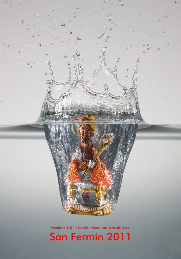 Cartel de San Fermín 2011: Súmergete en la Fiesta, by Kike Balenzategui Arbizu and Javier Ayerra Alfaro