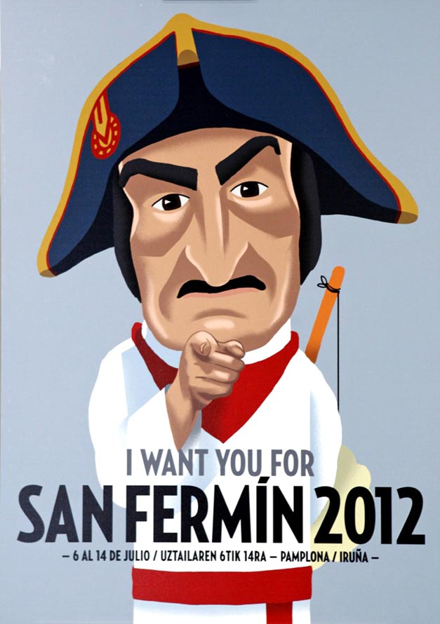 Cartel de San Fermín 2012 by David Alegría