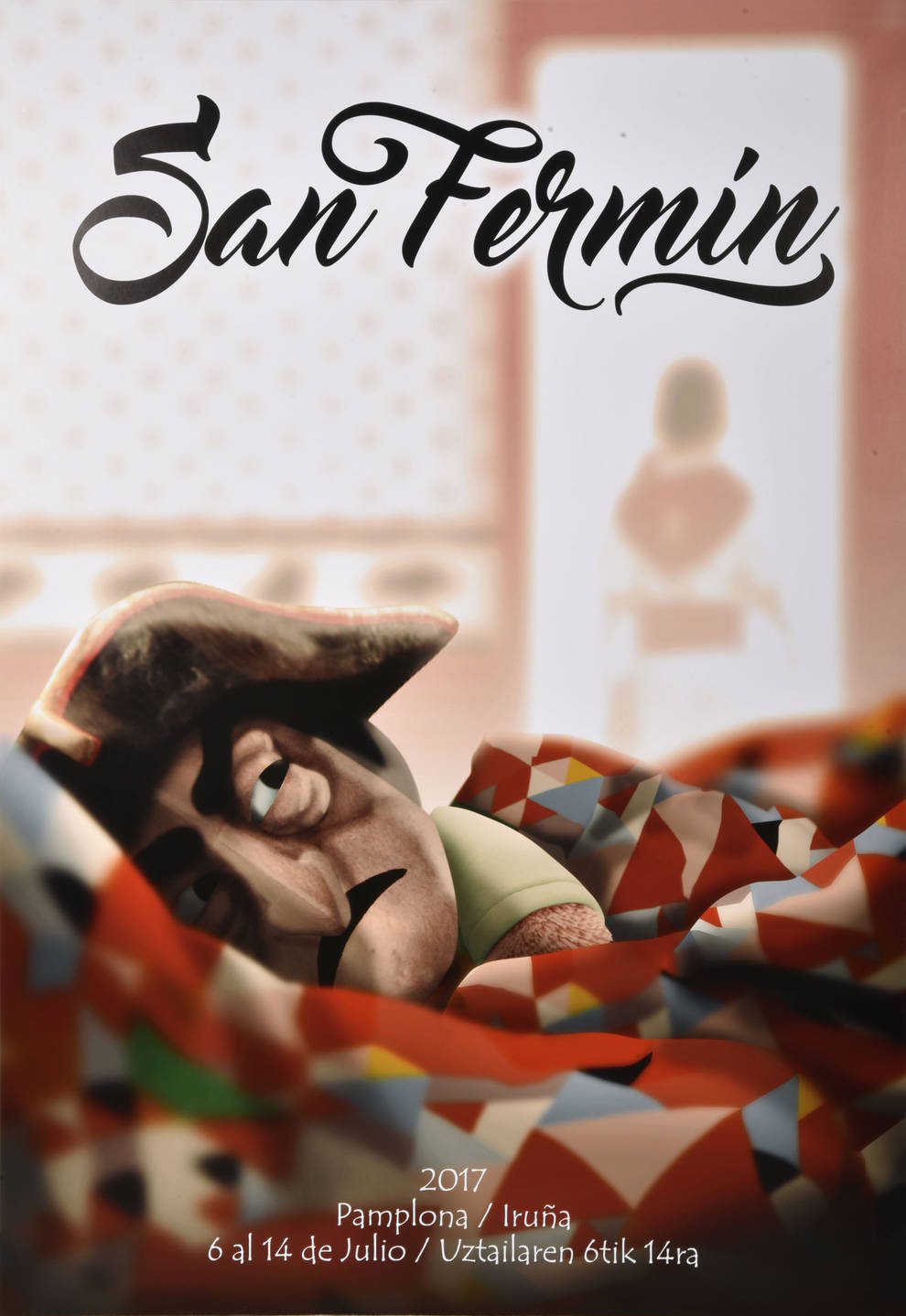 Cartel de San Fermín 2017: Mañanas sanfermineras, by Maximiliano Cosatti