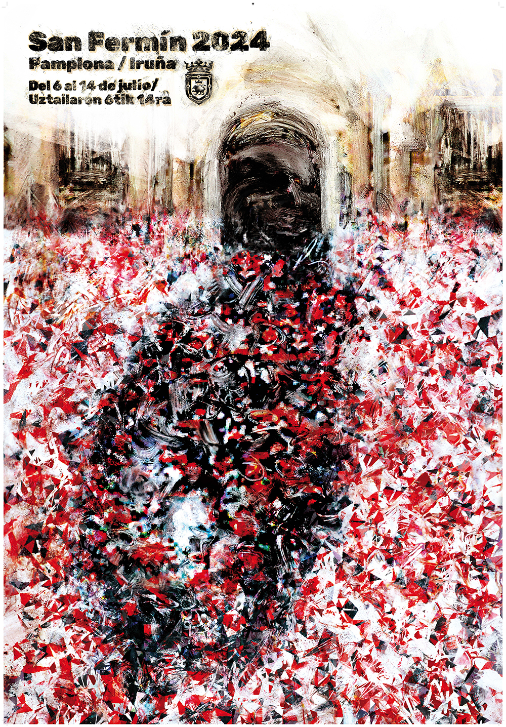 Official San Fermín 2024 cartel poster