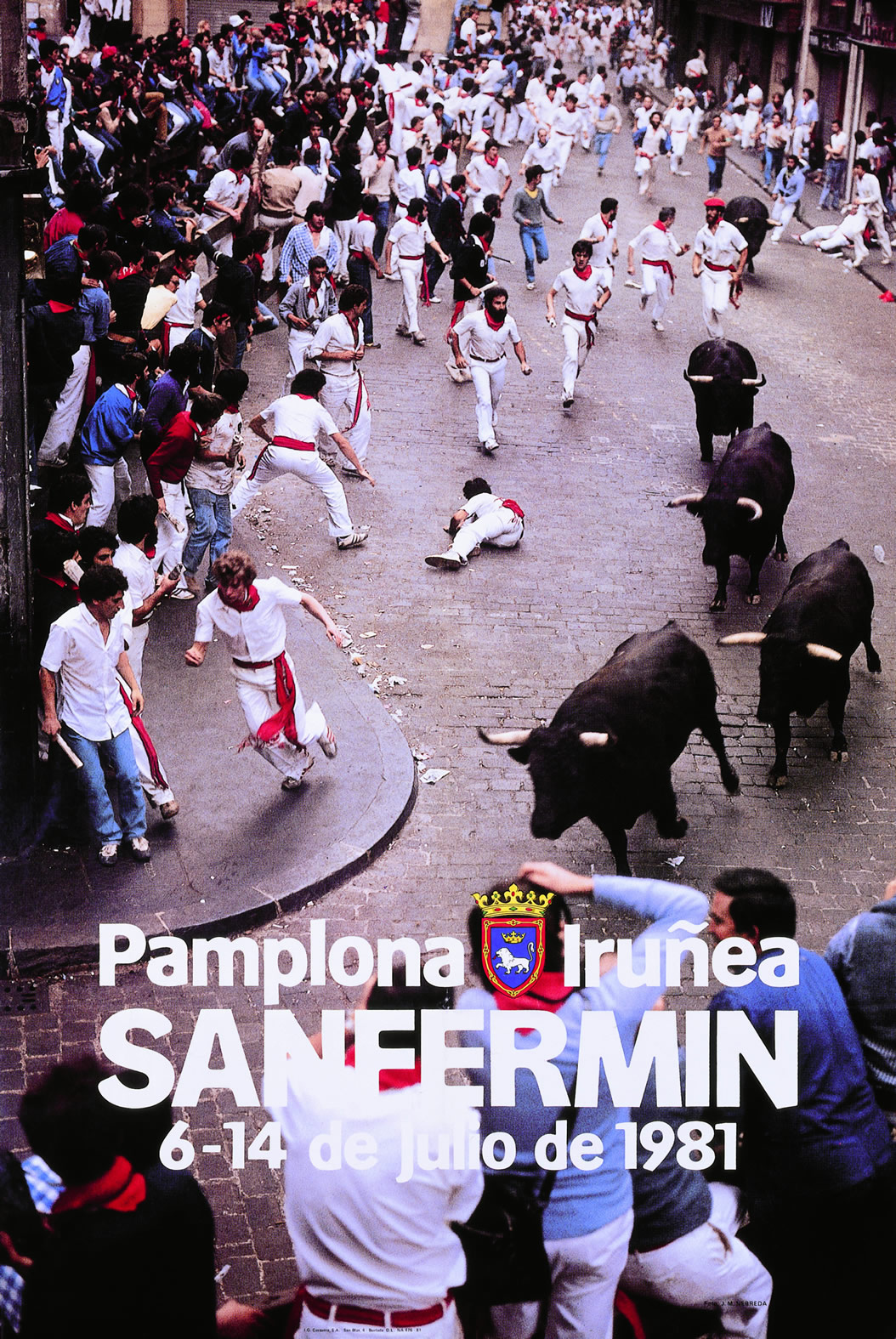 Cartel de San Fermín 1981 por José Mª Nebreda
