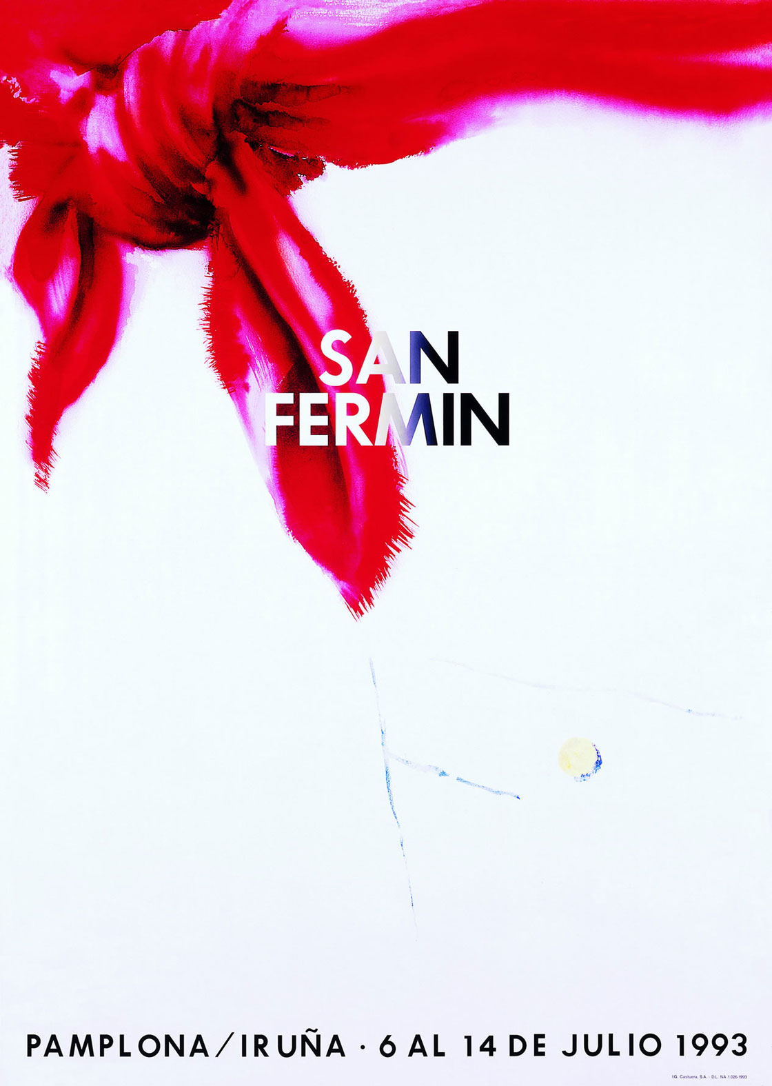 Cartel de San Fermín 1993 por Iñaki Palmou Fidalgo