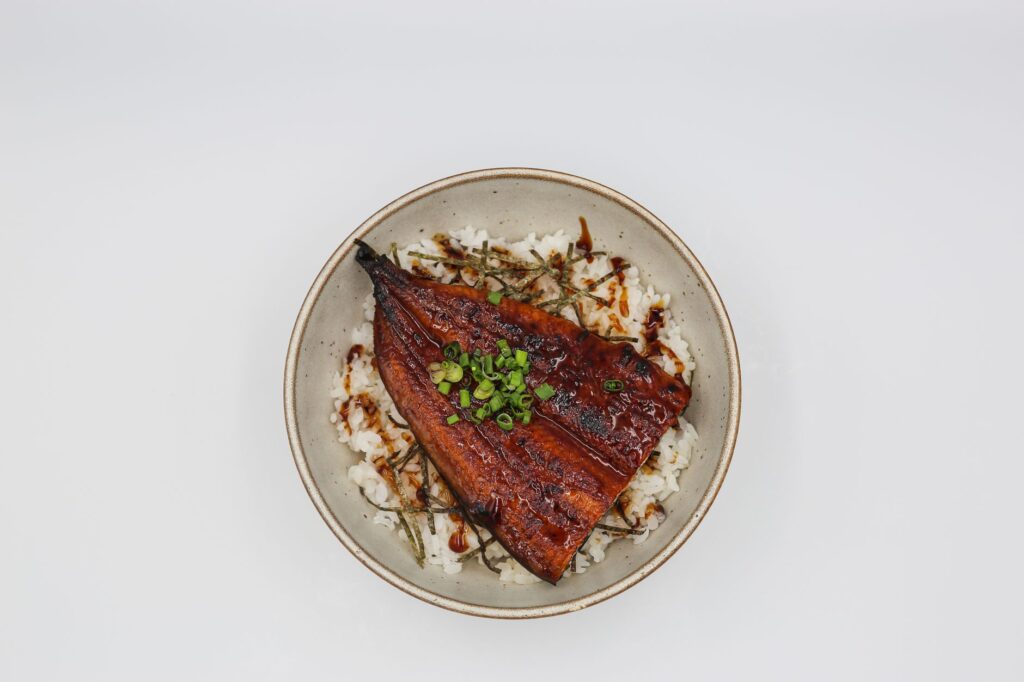 Grilled eel over rice, shown for context on this angulas article