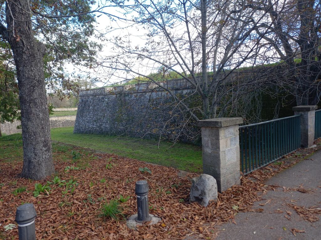 Renaissance walls of Pamplona at the Revellin de los Reyes on the French front, Pamplona Spain