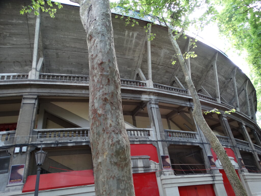 Exterior of the Plaza de Toros bullring in Pamplona, encierro finish line