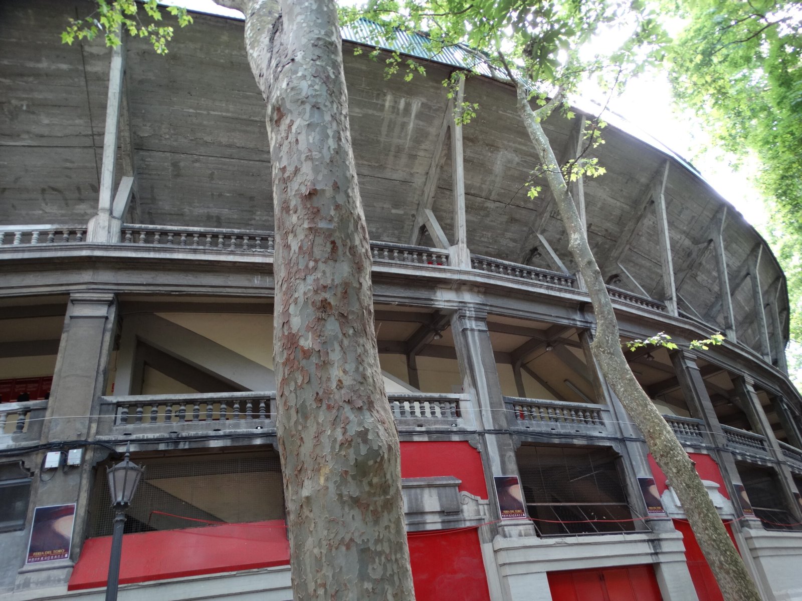 Exterior of the Plaza de Toros in Pamplona, where the running of the bulls ends and spectators can buy seats to watch